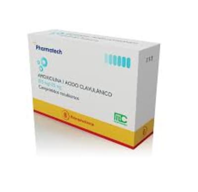 Amoxicilina + Acido Clavulanico 875mg/125mg X 14 Comprimidos Recubiertos